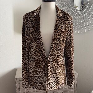 Leopard Print Women's Blazer